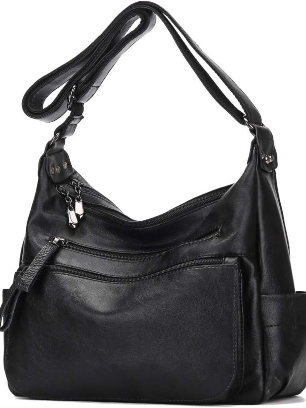 Stylish Soft PU Leather Crossbody Bag for Women | Multi-Pocket Hobo Tote Purse